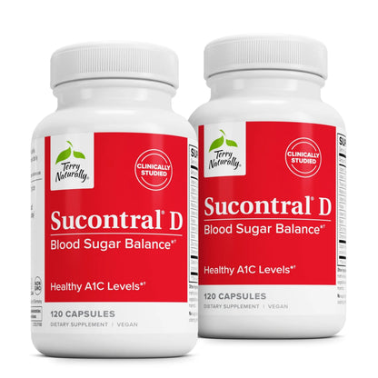 Terry Naturally Sucontral D - B-Complex & Folate Supplement - Carbohydrate Metabolism Support - Vitamin & Mineral Supplement with Zinc & Chromium Terry Naturally