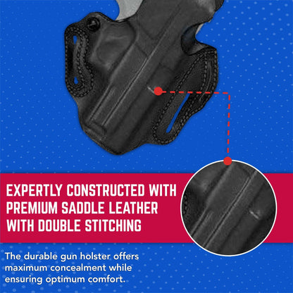 DeSantis Thumb Break Scabbard - OWB Gun Holster for Men and Women, Leather Belt Slide Holster for Pistols, Exact Molding, Secure and Highly Concealable OWB Carry Gsupps Australia