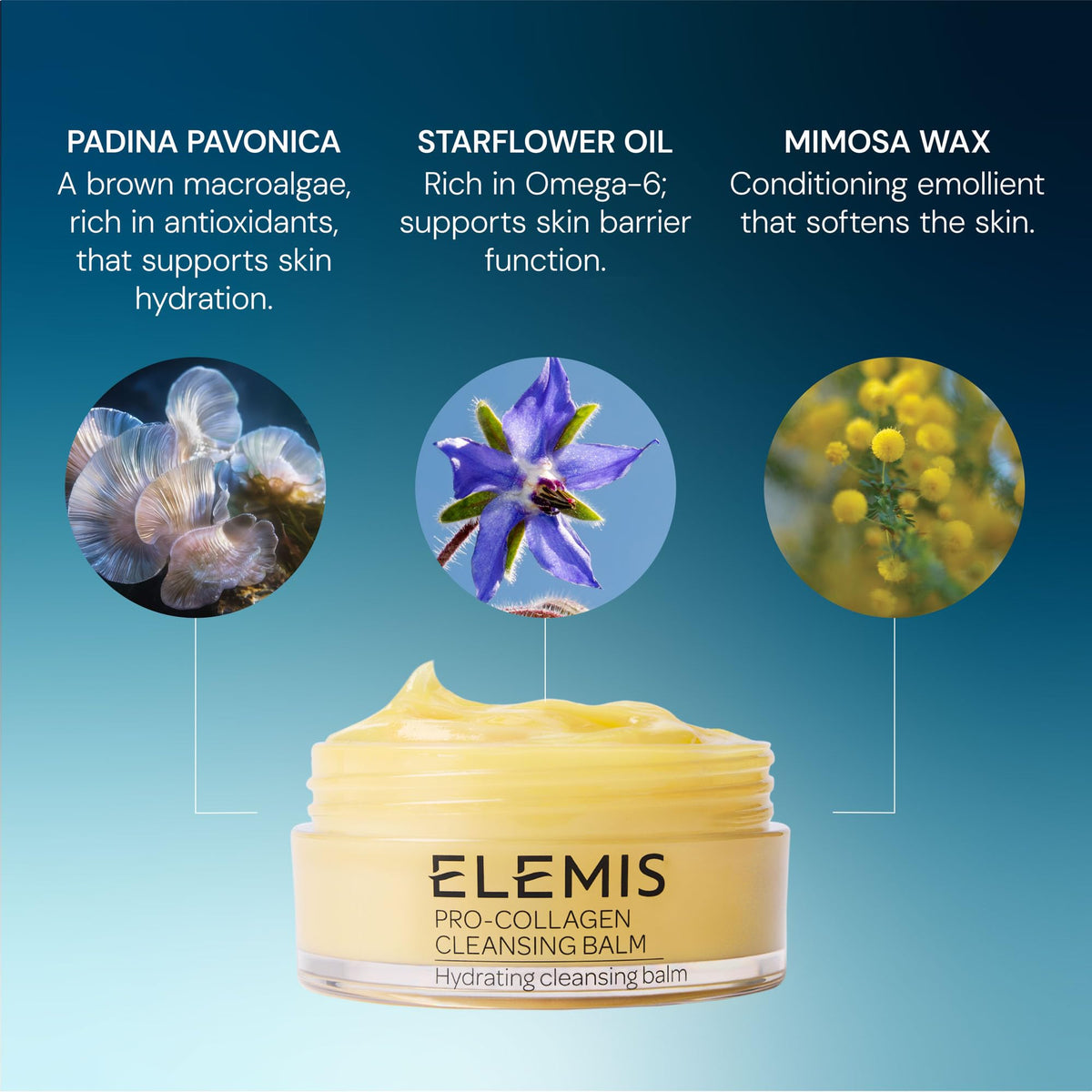 ELEMIS Pro-Collagen Original Cleansing Balm, 3-in-1 Facial Cleanser, 100g ELEMIS