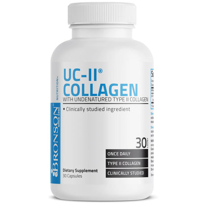Bronson UC-II Type II Collagen with Undenatured Type II Collagen, 30 Capsules Bronson