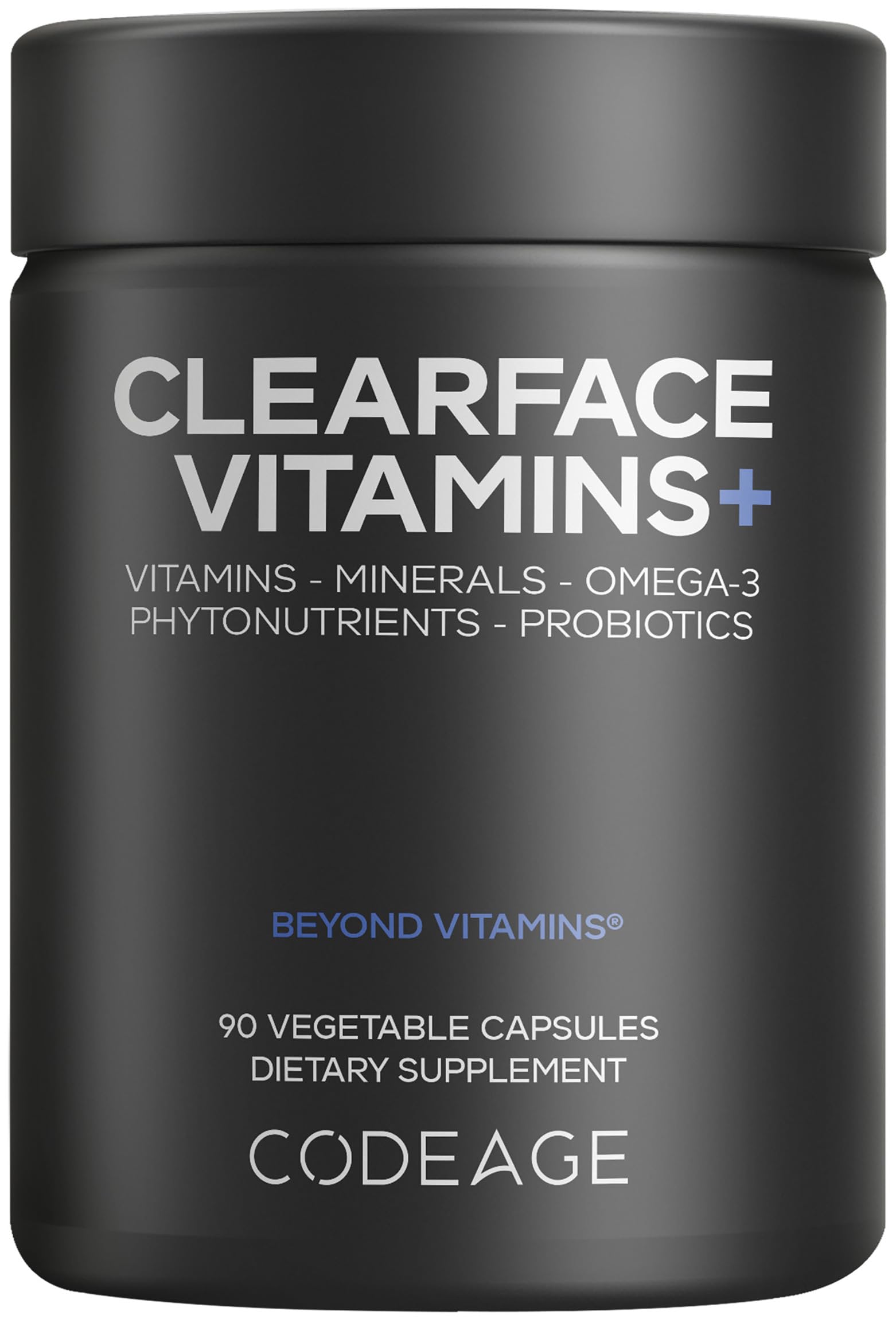Codeage Clearface Pantothenic Acid, Niacin Supplement, Vitamins A, C, D3, E, Probiotics, Zinc, Riboflavin, Thiamin, L-Lysine HCL & Omega-3, Niacinamide, Skin Botanical Blend - Non-GMO - 90 Capsules Codeage buy australia supplements