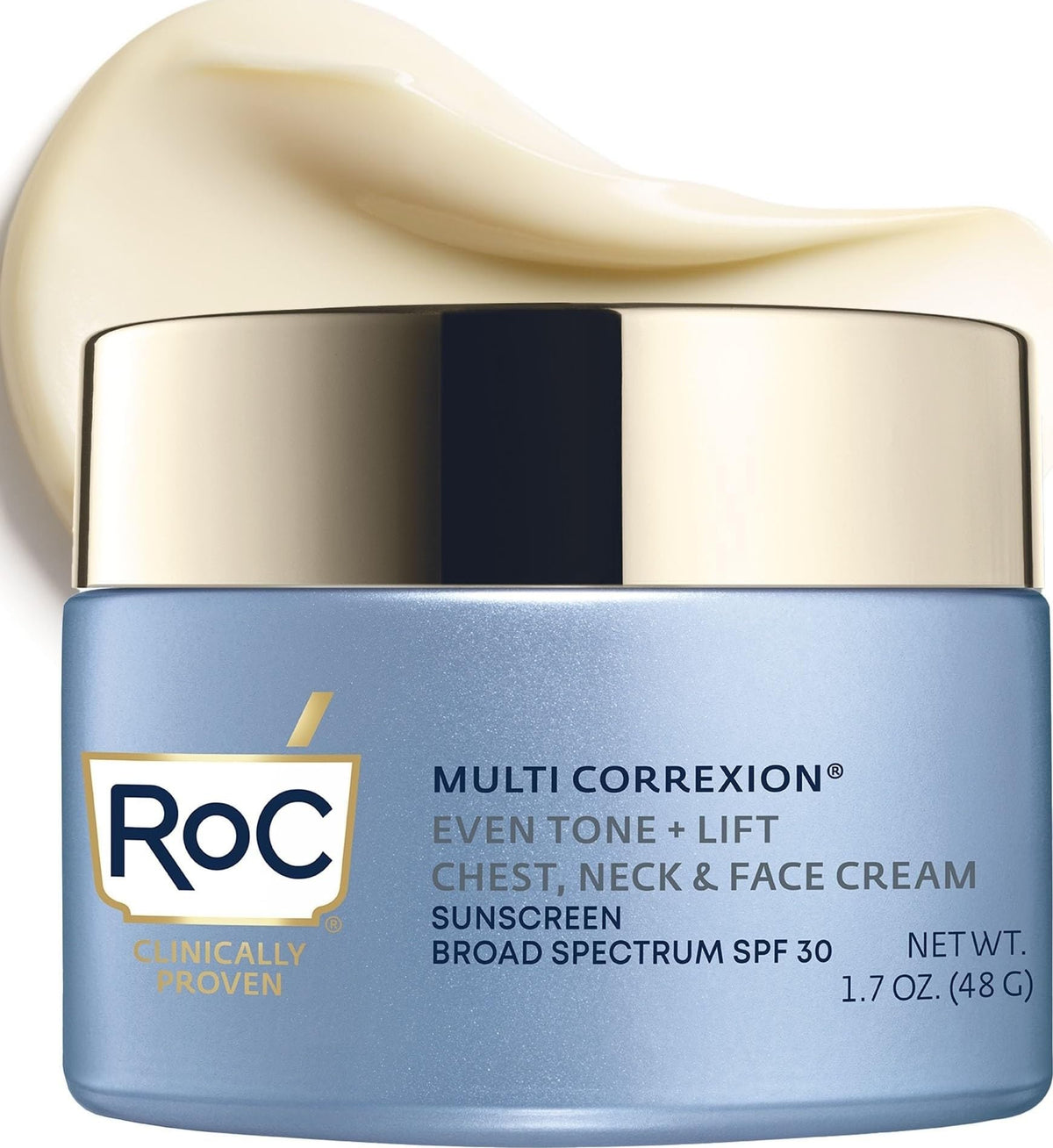 RoC Multi Correxion 5 in 1 Chest Neck Face Moisturizer Cream, SPF 30 1.7 oz RoC