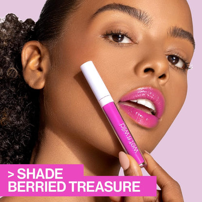 wet n wild MegaSlicks Lip Gloss, Ultra-Glossy, Vitamin-E Enriched, Ultra-Gloss High Shine Moisturizing, Cruelty-Free & Vegan - Crystal Clear wet n wild