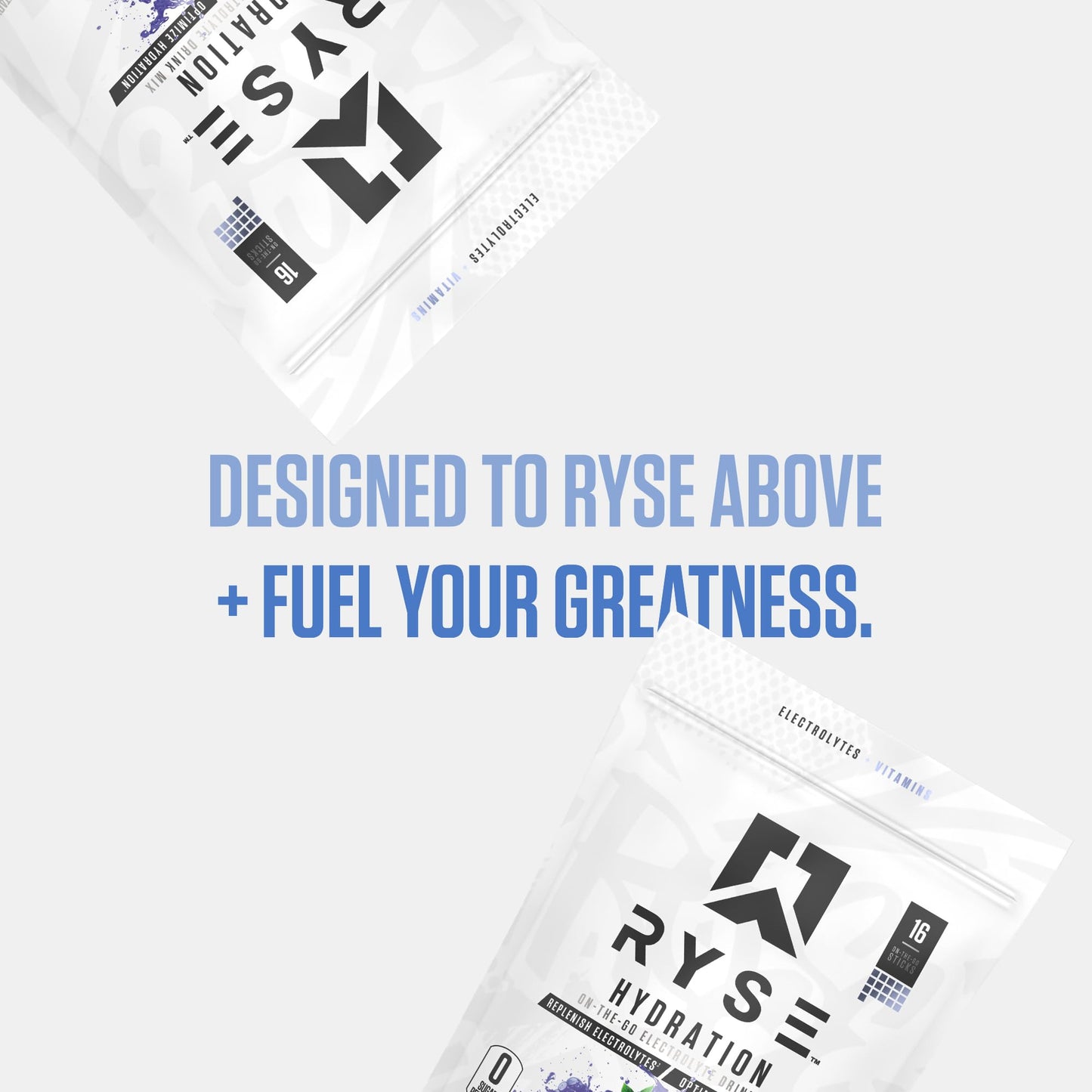 RYSE Hydration Electrolyte Powder Drink Mix Packets - Kool-Aid Grape - Sugar-Free Full Spectrum Electrolytes with Essential Vitamins, Taurine and Choline for Rehydration - 16 Serving Sticks