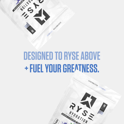 RYSE Hydration Electrolyte Powder Drink Mix Packets - Kool-Aid Grape - Sugar-Free Full Spectrum Electrolytes with Essential Vitamins, Taurine and Choline for Rehydration - 16 Serving Sticks