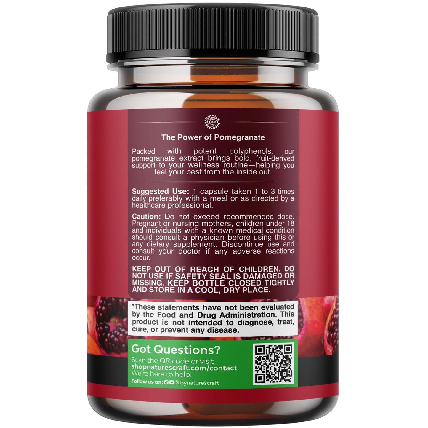 Advanced Pomegranate Extract Capsules - Powerful Antioxidant & Healthy Heart Support - Easy To Swallow Pomegranate Supplement - Superfood for Energy & Gut Health Support - Third Party Tested - 60 Ct Gsupps Australia