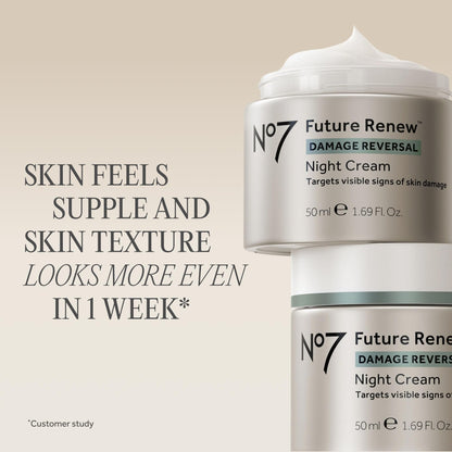 No7 Future Renew Damage Reversal Night Cream, 1.69 oz No7