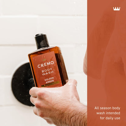 Cremo Body Wash for Men, Rich-Lathering Golden Amber, 16 Fl Oz Cremo