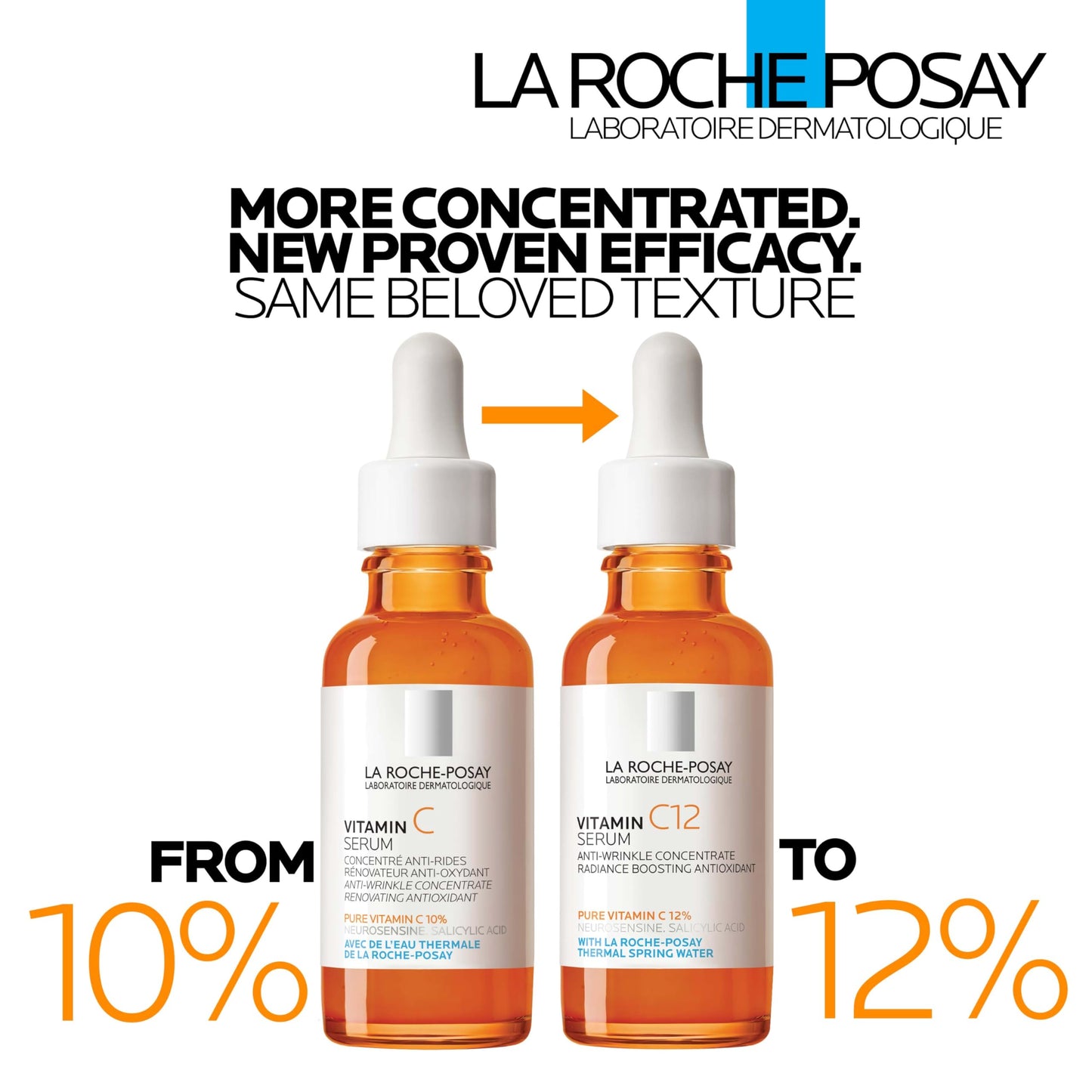 La Roche-Posay Pure Vitamin C Serum For Face With Hyaluronic Acid & Salicylic Acid, Hydrating & Brightening Serum La Roche-Posay