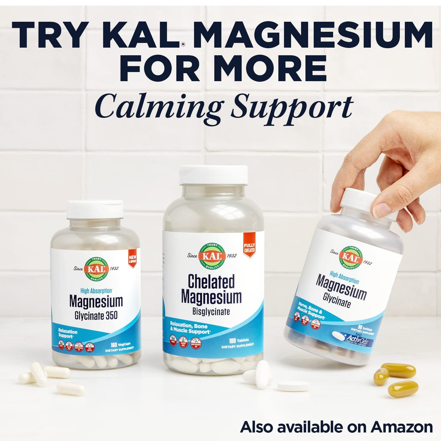KAL Lithium Orotate 5mg, Low Dose Lithium Supplement for General Wellness Mood Support, Highly Bioavailable, Vegan, 60-Day Guarantee, KAL