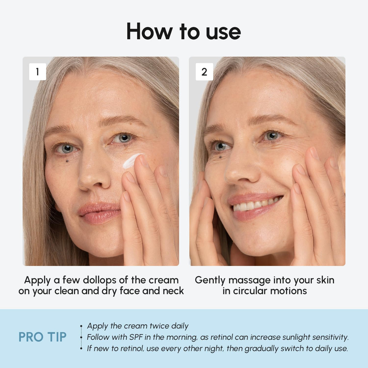 MAREE Face Moisturizer Retinol Cream for Face – Daily Wrinkle Cream for Women – Anti-Aging Face Cream – Facial Moisturizer with Collagen – Crema Hidratante Para la Cara for Skin Tightening MAREE