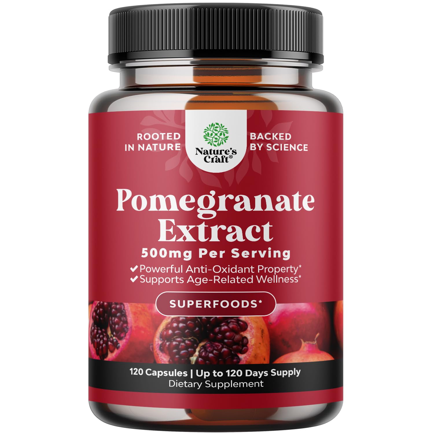 Advanced Pomegranate Extract Capsules - Powerful Antioxidant & Healthy Heart Support - Easy To Swallow Pomegranate Supplement - Superfood for Energy & Gut Health Support - Third Party Tested - 60 Ct Gsupps Australia