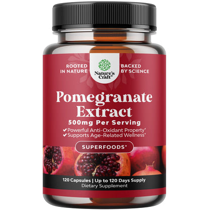 Advanced Pomegranate Extract Capsules - Powerful Antioxidant & Healthy Heart Support - Easy To Swallow Pomegranate Supplement - Superfood for Energy & Gut Health Support - Third Party Tested - 60 Ct Gsupps Australia