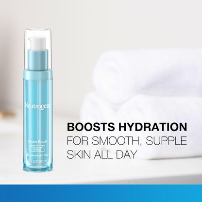 Neutrogena Hydro Boost Hydrating Hyaluronic Acid Face & Neck Serum, Fast-Absorbing Neutrogena