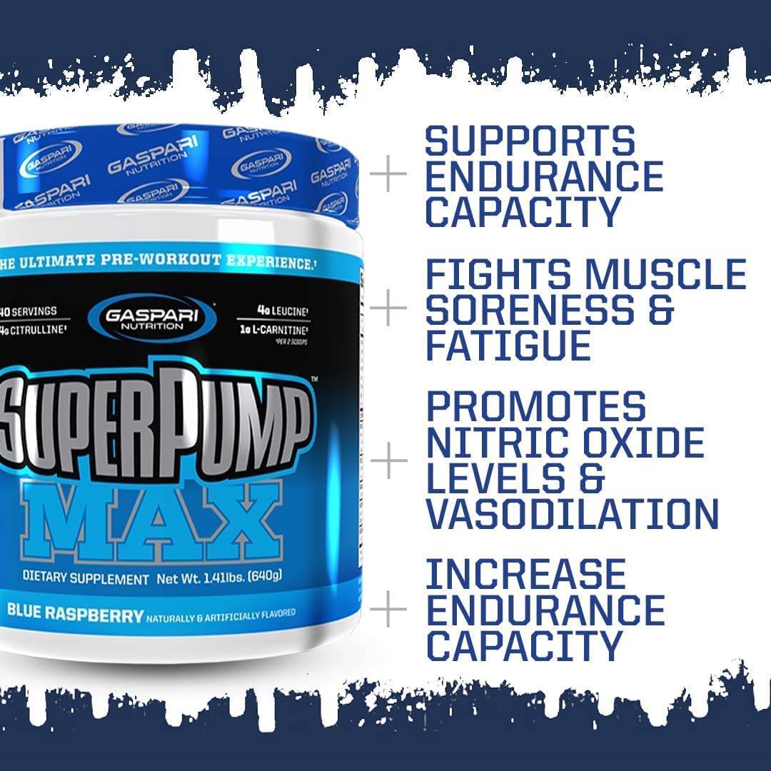 Gaspari Nutrition SuperPump Max Blue Raspberry Ice - 1.41 lbs Gaspari Nutrition buy australia supplements