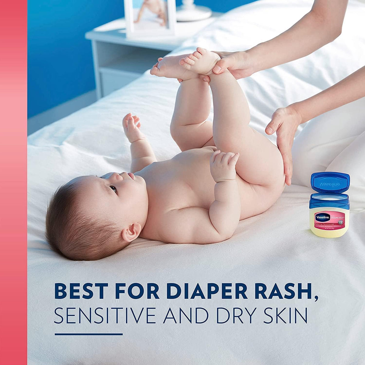 Vaseline Baby Petroleum Healing Jelly for Diaper Rash & Dry Skin 13oz 4ct Vaseline
