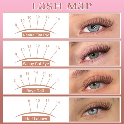 Brown Lash Clusters Natural Eyelash Clusters Invisible Band Brown Lash Extension C Curly Dark Brown Wispy Lash Extension DIY Individual Eyelash Extension by zanlufly zanlufly
