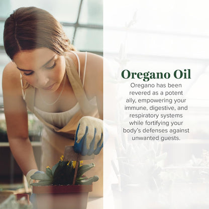 Global Healing Center - Oregano Oil Capsules with Organic Ingredients & Cayenne Pepper Extract, Oregano Capsules for Immune System Support, Respiratory Health, Digestion, Gas & Gut Wellness (60 Count)