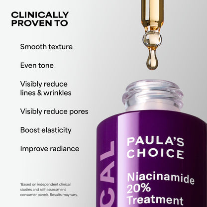 Paula's Choice CLINICAL 20% Niacinamide Vitamin B3 Face Serum, 0.67 Fl Oz Paula's Choice