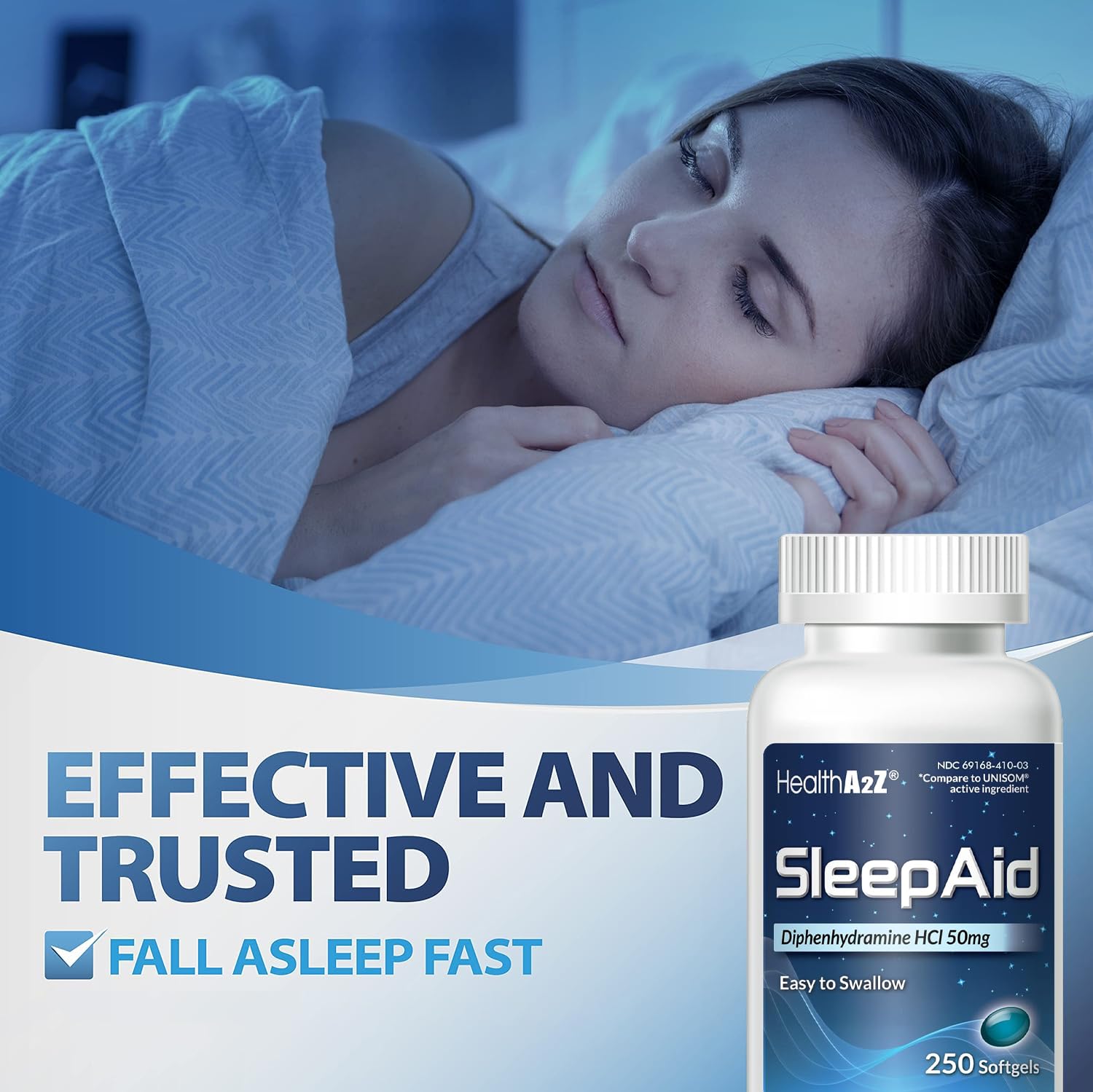 HealthA2Z Sleep Aid, Diphenhydramine Softgels, 50mg, Supports Deeper, Restful Sleeping (250 Counts) HealthA2Z buy australia supplements