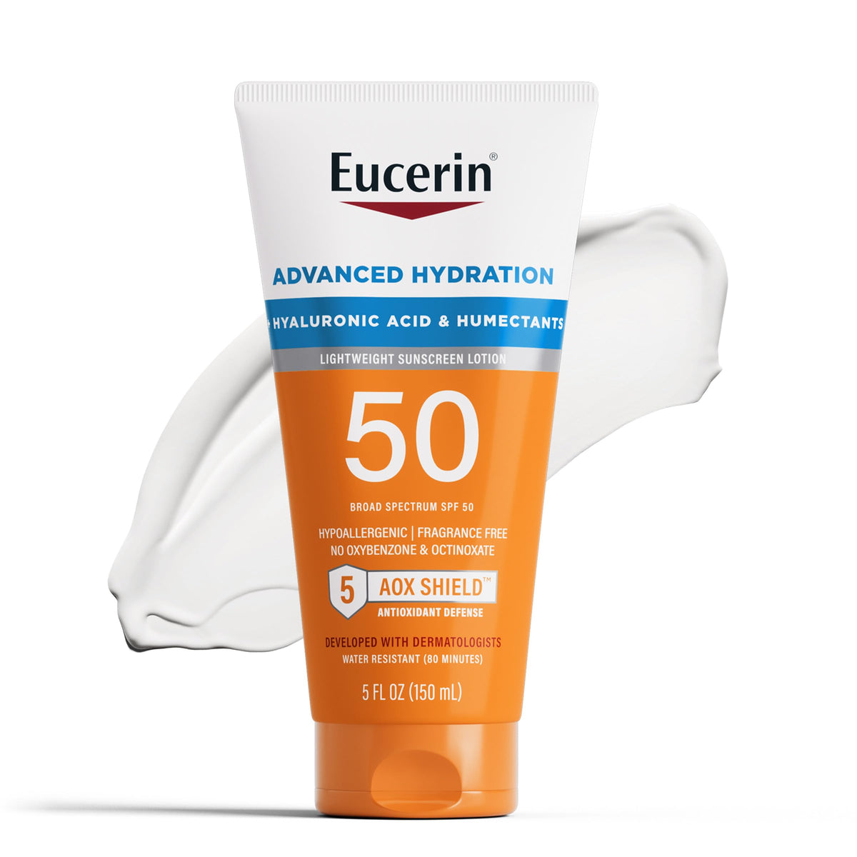 Eucerin Sun Advanced Hydration Sunscreen Lotion, SPF 50, 5 OZ Eucerin