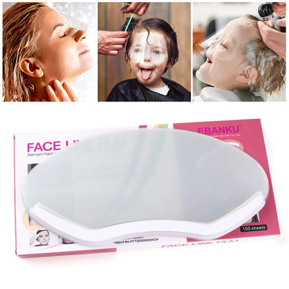 EBANKU Shower Face Shield Eyebrow Eyelash Shield Visors 100 PCS Waterproof EBANKU