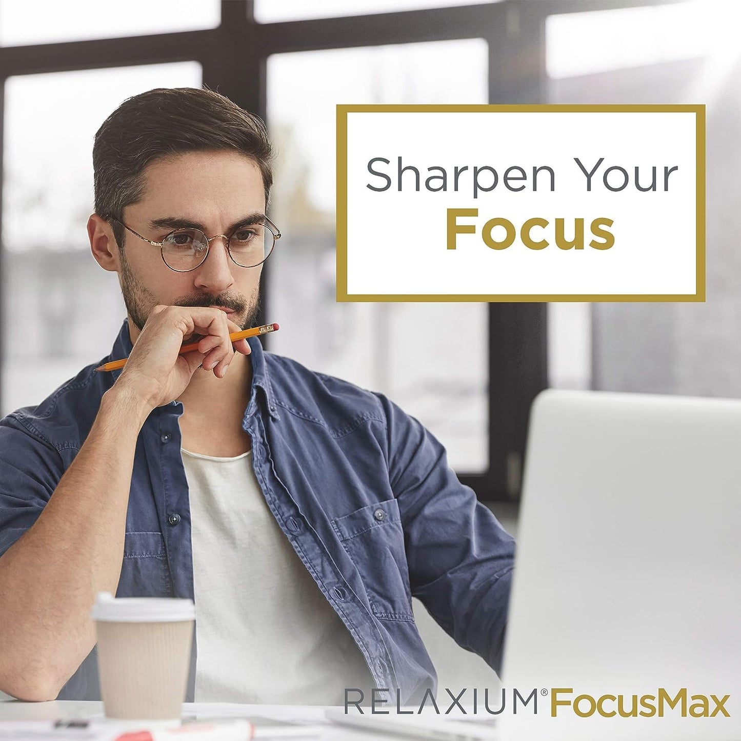 Relaxium FocusMax, Brain & Focus Health Supplement, Mental Clarity Support, Proven Concentration, Focus, Memory, Relaxium