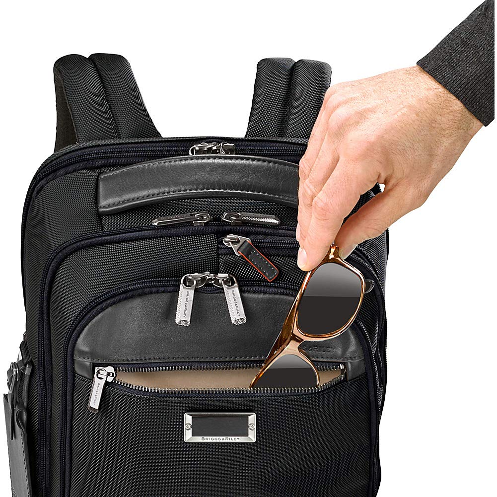 Briggs & Riley Medium Cargo Backpack for Women & Men - Laptop Backpack, For Work & Travel, Lightweight & Durable, Padded Straps, Fits up to 15" Laptop - @work Collection, Black Gsupps Australia