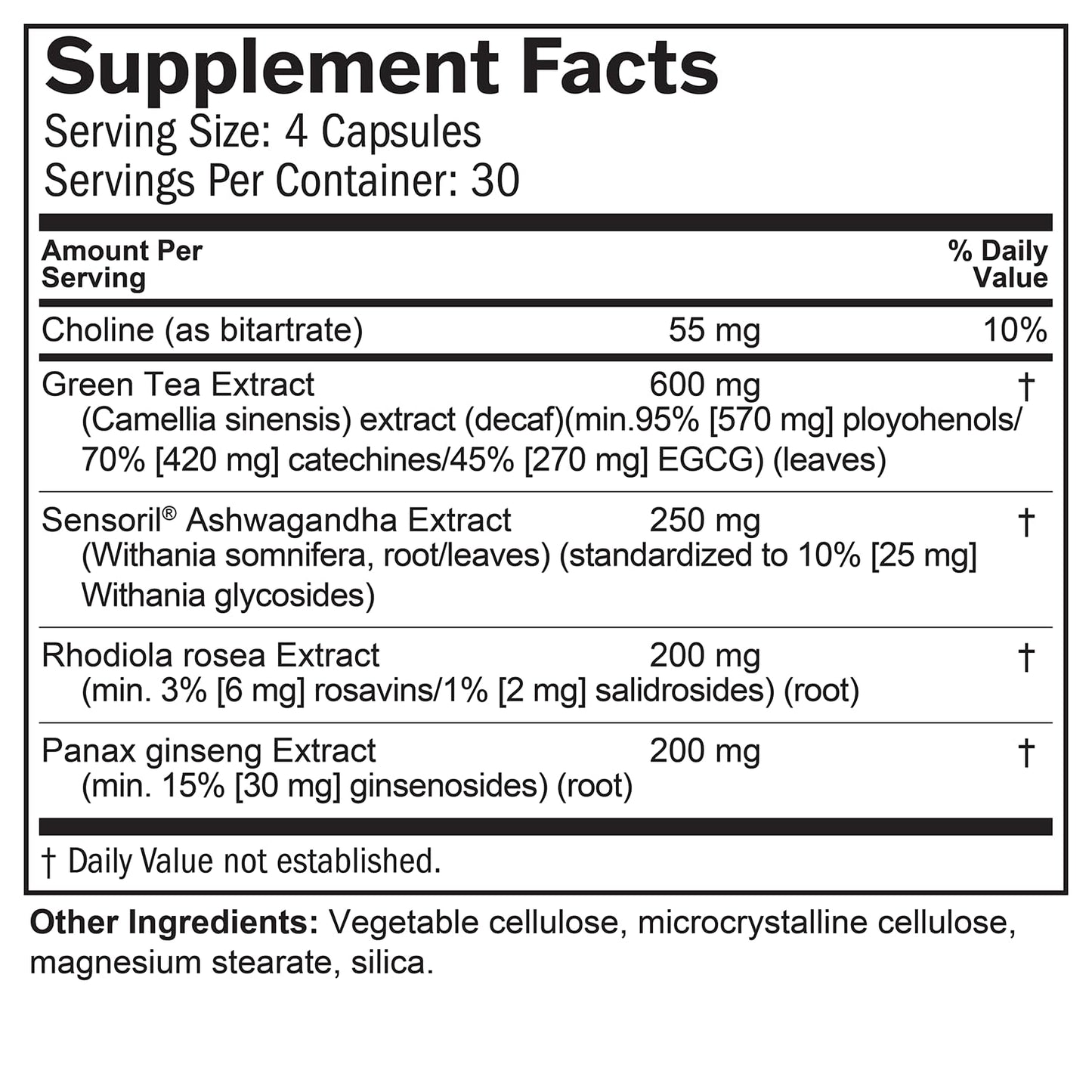 BRAINMD Dr Amen Focus & Energy - 120 Capsules - Mental Endurance Booster, Promotes Concentration & Attention - Caffeine Free, Gluten Free - 30 Servings