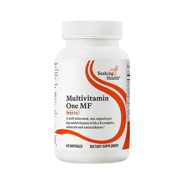 Seeking Health Multivitamin One MF - MTHFR Support Supplement with Calcium Folinate & Vitamin B12 - Easy-to-Digest - Methyl-Free Vegetarian Capsule - 45 Veggie Capsules Seeking Health buy australia supplements
