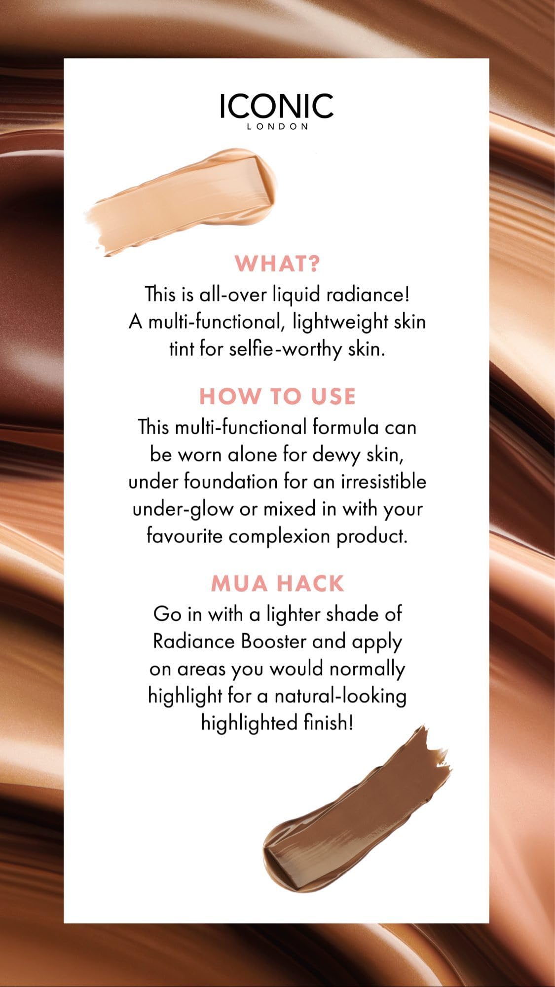 ICONIC LONDON Radiance Booster Tinted Moisturizer | Sand Glow, 1.01 Fl Oz ICONIC LONDON