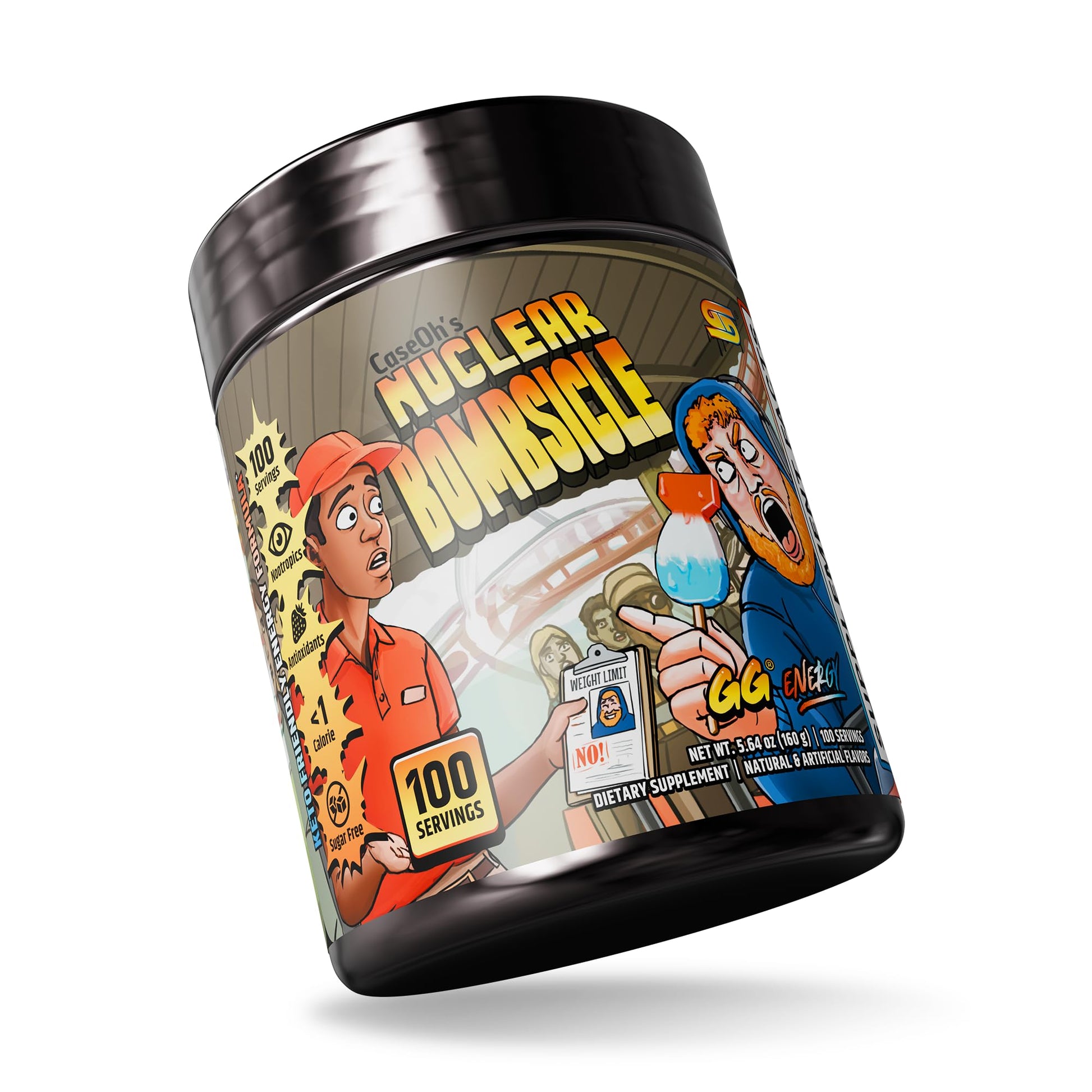 Gamer Supps GG Energy - CaseOh's Nuclear Bombsicle by CaseOh (100 Servings) - Keto Friendly Gaming Energy and Nootropic Blend, Sugar Free + Organic Caffeine + Vitamins + Immune Support, Powder Drink Gamer Supps buy australia supplements