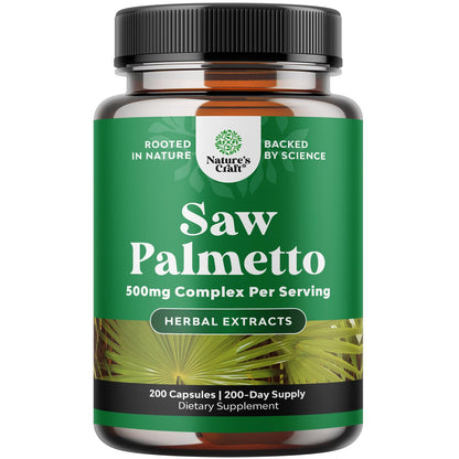 Extra Strength Saw Palmetto Extract - Advanced Herbal Complex for Hair Health and Urinary Support with Plant Sterols & Flavonoids - Potent Herbal Supplement with 500mg per Serving - 100 Count Gsupps Australia