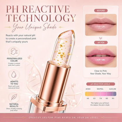 Kivora Lipstick（2 Pack）,Latest Rose Gold Kivora Lipstick for Mature Lips,PH Lipsticks Color Changing, Long Lasting Moisturizing Tinted Lip Balm Generic