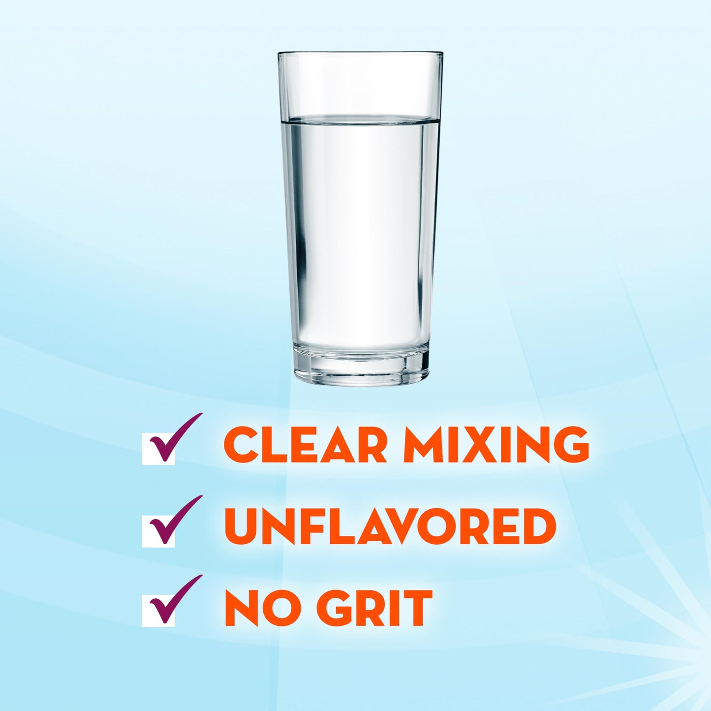 Metamucil Fiber Supplement, Unflavored Clear Mixing Powder, No Grit, No Sugar Added, Plant Based Prebiotic Fiber Supplement Metamucil