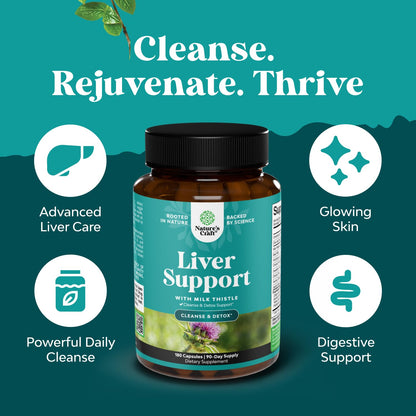 Best Liver Supplements with Milk Thistle - Artichoke - Dandelion Root Support Healthy Liver Function for Men and Women Natural Detox Cleanse Capsules Boost Immune System Relief - Natures Craft | Herbal Detox Support with Ginger, Beetroot & Artichoke - Ber Gsupps Australia