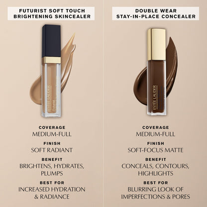 Estée Lauder Double Wear Stay-in-Place Flawless 24-Hour Concealer Makeup | Longwear | Soft Matte Finish, Medium-to-Full Coverage | Hydrating Concealer, 0.4 Fl Oz, 1W Estée Lauder