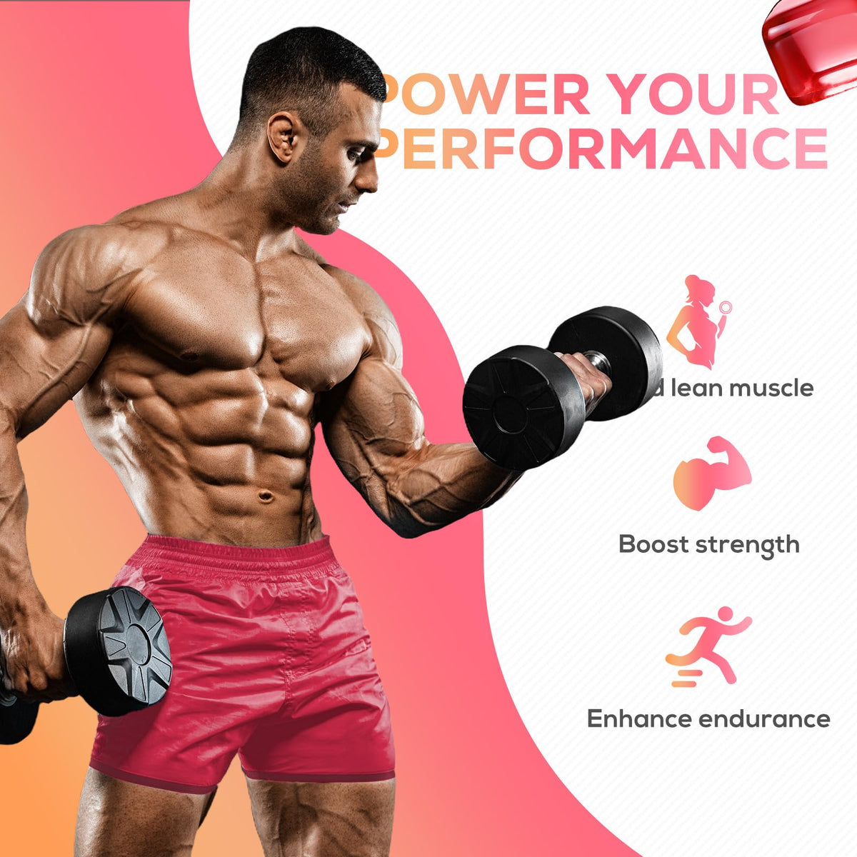 eterlower Creatine Monohydrate Gummies, 5g Creatine Gummies for Women & Men.Pre-Workout & Muscle Growth Support, eterlower