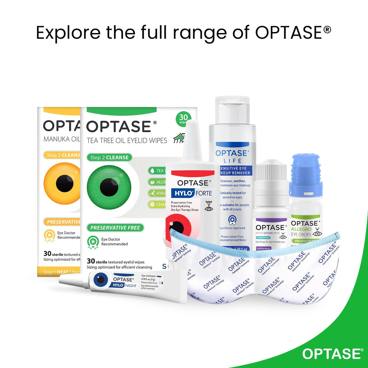 OPTASE TTO Eyelid Cleansing Wipes, 30 Count – Individually Wrapped Tea Tree Oil Eyelid Wipes – Preservative-Free Formula for Daily Use – Eye Doctor Recommended Tea Tree Eye Lid Cleanser Optase
