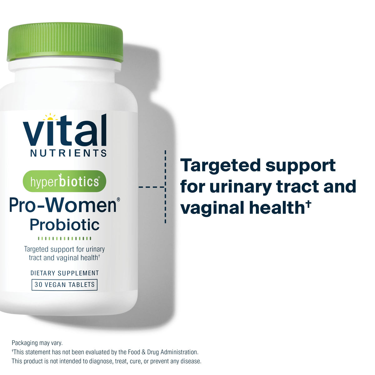 Hyperbiotics Vital Nutrients Pro Women Probiotics for Women | Vaginal Probiotics for PH Balance | Oral Probiotic for Vaginal Health and Urinary Tract Health | 6 Targeted Strains | 30 Vegan Tablets Hyperbiotics