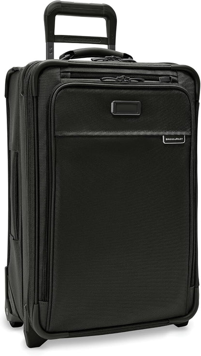Briggs & Riley Essential 22" 2-Wheel Expandable Carry On - Luggage for Travel, Suitcases with Wheels, Softside Rolling Bag for Men & Women, Self-Repairing Zipper - Baseline Collection, Black Gsupps Australia