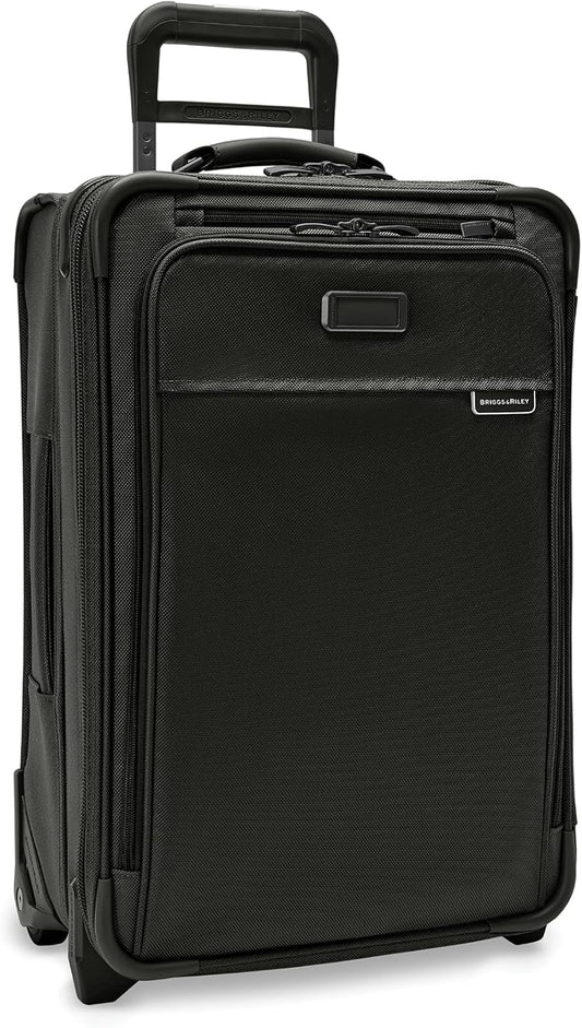 Briggs & Riley Essential 22" 2-Wheel Expandable Carry On - Luggage for Travel, Suitcases with Wheels, Softside Rolling Bag for Men & Women, Self-Repairing Zipper - Baseline Collection, Black Gsupps Australia