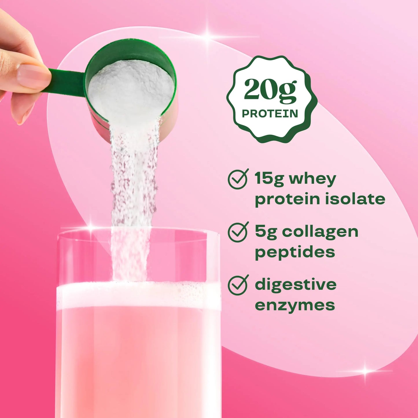 Bloom Clear Protein, Whey Protein Isolate with Collagen Peptides and Digestive Enzymes, 20g Protein, Sugar Free Post Workout Drink Mix, 90 Calories, Bloom Nutrition