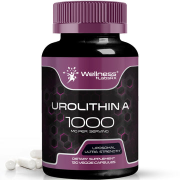 Urolithin A Supplement Capsules 1,000mg (98.9% Pure) – Advanced Urolithin A+ Formula for Cellular Renewal & Mitochondrial Support