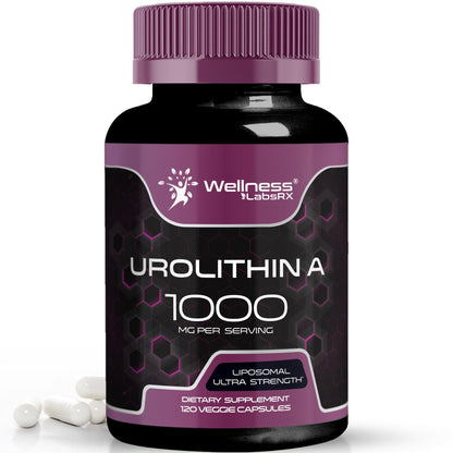 Urolithin A Supplement Capsules 1,000mg (98.9% Pure) – Advanced Urolithin A+ Formula for Cellular Renewal & Mitochondrial Support WELLNESS LABSRX