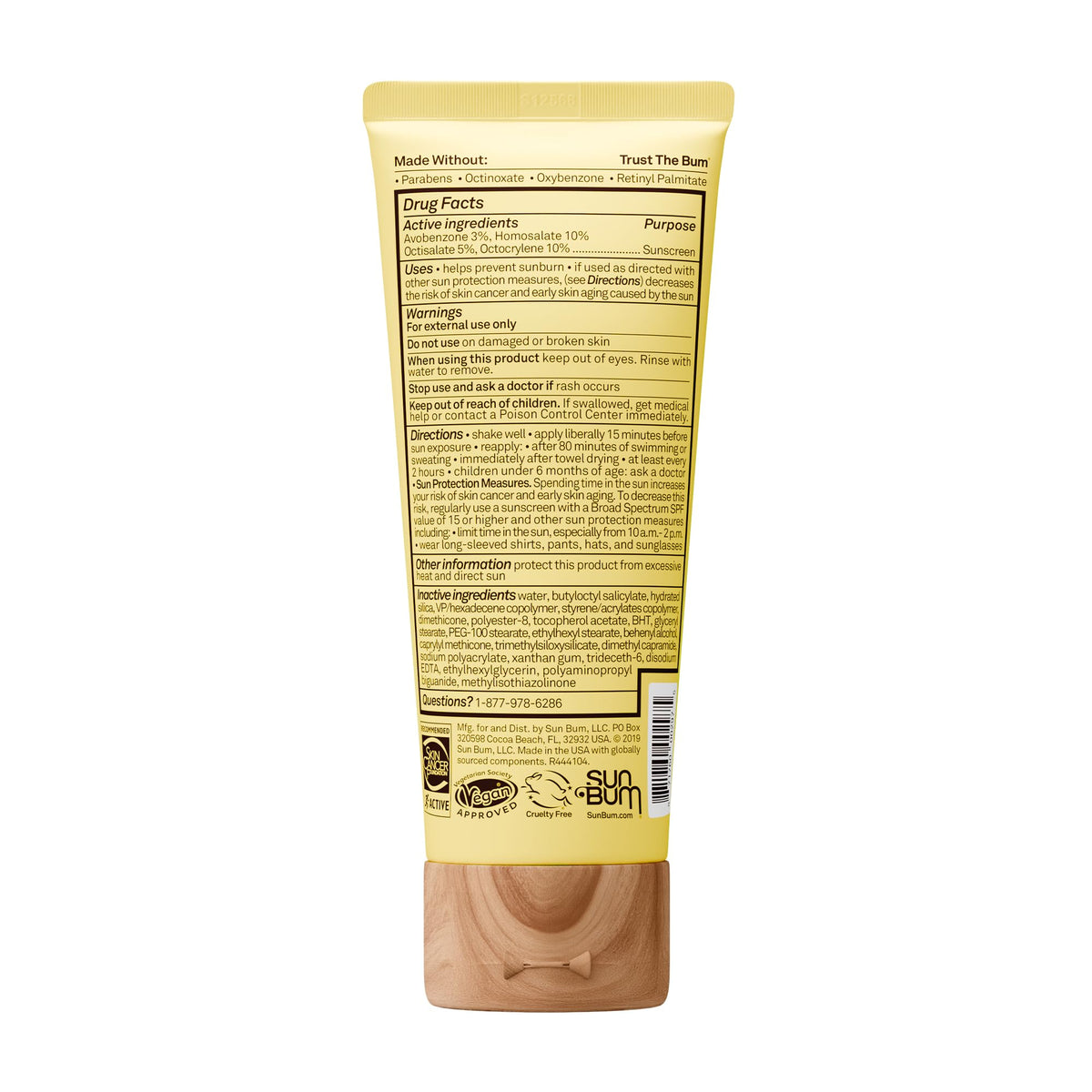 Sun Bum Original SPF 50 Sunscreen Face Lotion - Travel Size - 3 oz Sun Bum
