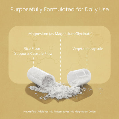 NaturaLife Labs Magnesium Glycinate - 450 mg per Serving – 120 Vegan Capsules - Non-GMO, Gluten-Free, Vegan NaturaLife Labs