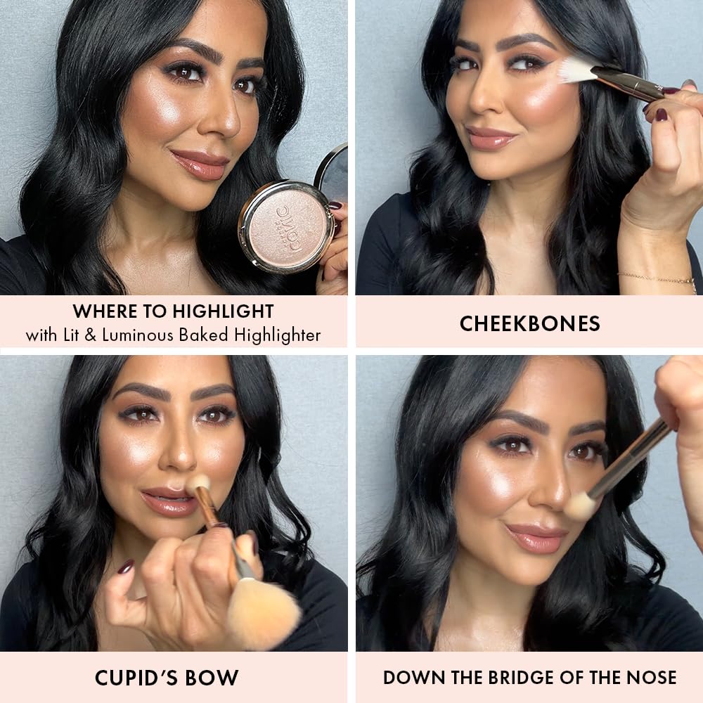 ICONIC LONDON Lit and Luminous Baked Highlighter | Pressed Powder, 0.56 oz ICONIC LONDON