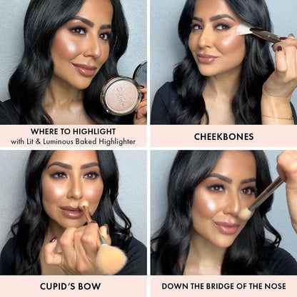 ICONIC LONDON Lit and Luminous Baked Highlighter | Pressed Powder, 0.56 oz ICONIC LONDON