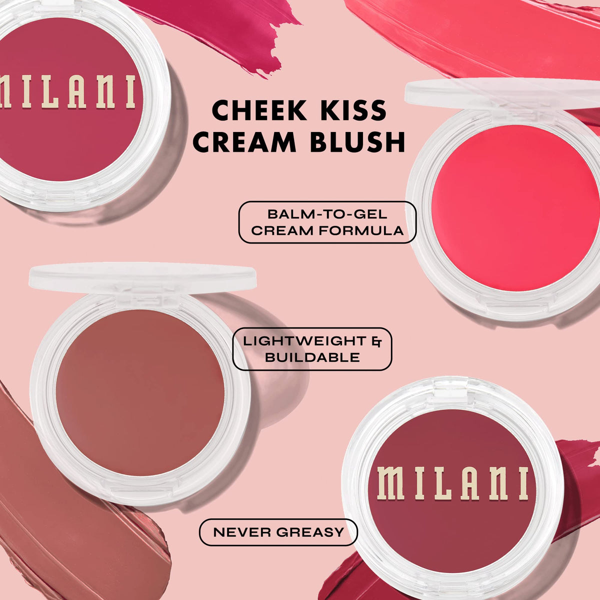 Milani Cheek Kiss Cream Blush, Makeup Blush For Cheeks - Nude Kiss Milani